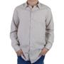 Imagem de Camisa Social Infantil Masculina Ogochi ML Slim Marrom Claro