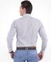 Imagem de Camisa Social Listrada Masculina Slim Cinza