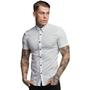 Imagem de Camisa Social Manga curta Masculina Slim Fit