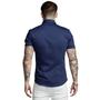 Imagem de Camisa Social Manga curta Masculina Slim Fit