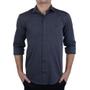 Imagem de Camisa Social Masculina Highstil ML Slim Fit Cinza - 012647