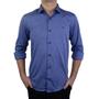 Imagem de Camisa Social Masculina Highstil ML Slim Fit Marinho - 01264