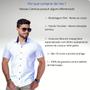 Imagem de Camisa Social Masculina Manga Curta Slim Fit Branco