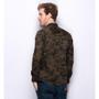 Imagem de Camisa Social Masculina Manga Longa Sarja Camuflada Militar Verde Militar/Preto GG