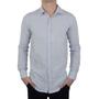 Imagem de Camisa Social Masculina Milani ML Slim Azul Mescla - 31424