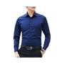 Imagem de Camisa Social Masculina Plus Size (6XL-8XL) - Branca, Manga Comprida, Slim Fit