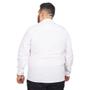 Imagem de Camisa Social Masculina Plus Size Bolso Bordado Manga Longa