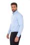 Imagem de Camisa Social Masculina Slim Fit Azul Com Bolinhas - Tamanhos do PP ao XGG