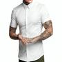 Imagem de Camisa Social  Masculino Slim Fit Premium Manga Curta