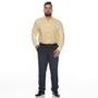 Imagem de Camisa Social ML Teodoro Masculina Algodão Plus Size Casual