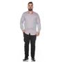 Imagem de Camisa Social Teodoro Masculina ML Plus Size Algodão Casual