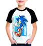 Imagem de Camisa Sonic Manga Longa Infantil Estampada