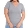 Imagem de Camisa T-shirts Plus Size Blusa Decote V Lisa 3013.6.C2