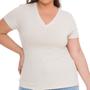 Imagem de Camisa T-shirts Plus Size Blusa Decote V Lisa 3013.6.C2