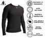 Imagem de Camisa Térmica Proteção UV Segunda Pele Compressão Tamanho Normal e Plus Size Manga Longa Kit Com 2 Unidades Kanxa
