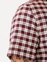 Imagem de Camisa Tommy Hilfiger Masculina Manga Curta Regular Small Check Xadrez Marsala