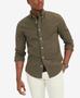 Imagem de Camisa Tommy Hilfiger Masculina Oxford Manga Comprida - Verde Militar - Tamanho XS