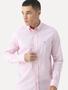 Imagem de Camisa Tommy Hilfiger Masculina Xadrez Gingham Branca/Rosa Claro