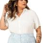 Imagem de Camisa Viscolinho Manga Curta Plus Size