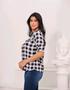 Imagem de Camisa Xadrez Blusa Feminina Viscose