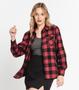 Imagem de Camisa Xadrez Feminina Flanelada Sea Surf Vermelho