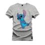 Imagem de Camiseta 100% Algodão Confortável Premium Estampada Stich