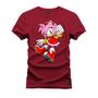 Imagem de Camiseta 100% Algodão Premium Estampada Mulher Sonic