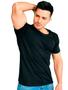 Imagem de Camiseta à prova de suor Seca Tee com decote em V para homens preta M