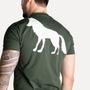 Imagem de Camiseta Acostamento Wolf Casual Verde Militar