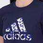 Imagem de Camiseta Adidas Animal Print Feminina Marinho