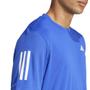 Imagem de Camiseta Adidas Club 3-Stripes Tennins Cor: Azul E Branco - Tamanho: GG