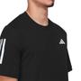 Imagem de Camiseta Adidas Club 3 Stripes Tennis Tee Preta