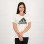 Imagem de Camiseta Adidas Logo Feminina Branca e Preta