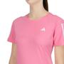 Imagem de Camiseta Adidas Own The Run Rosa e Branca
