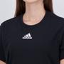 Imagem de Camiseta Adidas Small Logo Feminina I Preta e Branca