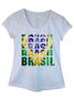 Imagem de Camiseta Adulta Feminina Estampa Brasil