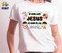 Imagem de Camiseta Adulto A Vida com Jesus é Mais Doce Est. Ilustrada - Religião Religiosos Zlprint