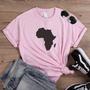 Imagem de Camiseta Afro mapa de África