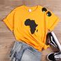 Imagem de Camiseta Afro mapa de África