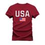 Imagem de Camiseta Algodão 30.1 Premium Estampada USA Bandeira