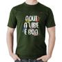 Imagem de Camiseta Algodão Aqui a vibe é boa - Foca na Moda