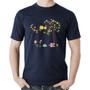 Imagem de Camiseta Algodão Árvore Flores E Animais - Foca na Moda