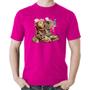 Camiseta Algodão Botas e Chapéu Retrô - Foca na Moda Imagem de Camiseta Algodão Botas e Chapéu Retrô - Foca na Moda