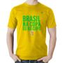 Imagem de Camiseta Algodão Brasil na Copa eu no copo - Foca na Moda