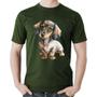 Imagem de Camiseta Algodão Cachorro Dachshund - Foca na Moda