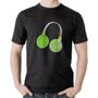 Imagem de Camiseta Algodão Headphone Verde - Foca na Moda