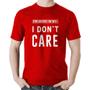 Imagem de Camiseta Algodão I don't care - Foca na Moda