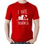 Imagem de Camiseta Algodão I Hate Mornings - Foca na Moda