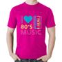 Imagem de Camiseta Algodão I love 80's music - Foca na Moda