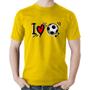 Imagem de Camiseta Algodão I Love Futebol - Foca na Moda